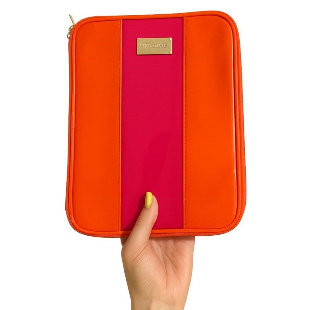 Steve Madden Universal Case Tablet iPad Cases Accessory Orange Pink Zip Around